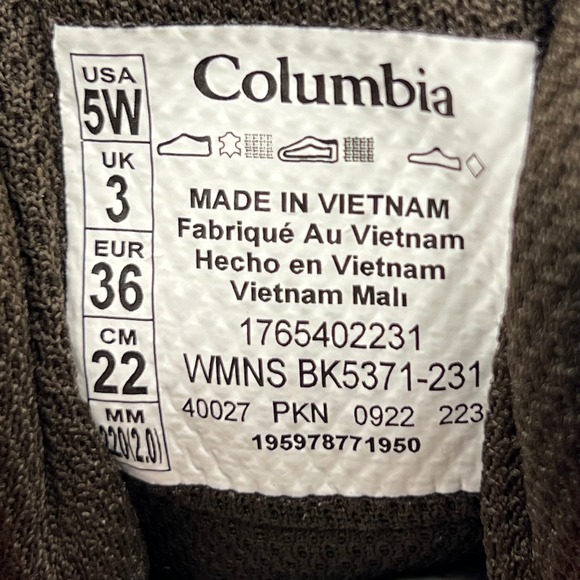 Columbia Newton Ridge‎ Women's Waterproof Trail Hiking Boots Brown Size 5W NWOB - Picture 2 of 7